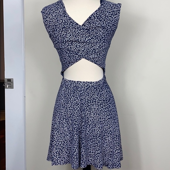 CLUB L ASOS skater floral cross back dress - Picture 8 of 16